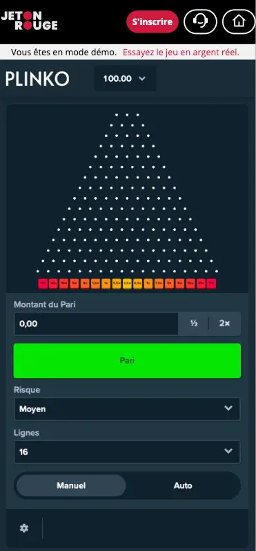jeu plinko argent réel