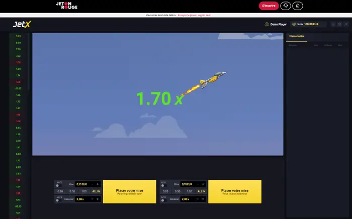 jeux fusée argent jetx